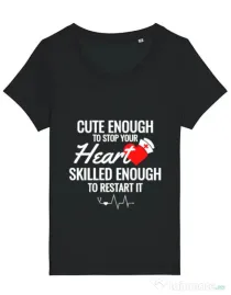 Tricou STANLEY STELLA dama Cute enough Negru