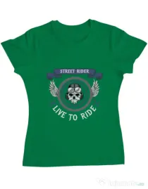 Tricou ADLER dama Street rider Verde mediu
