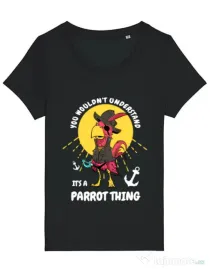 Tricou STANLEY STELLA dama It’s a parrot thing Negru