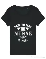 Tricou STANLEY STELLA dama The nurse is here Negru