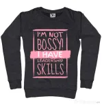 Bluza ADLER dama I’m not bossy Negru melanj