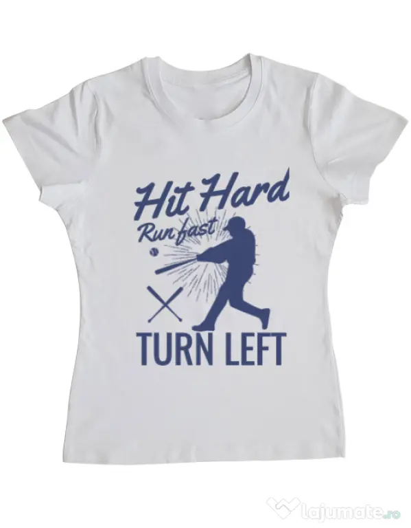 Tricou ADLER dama Hit hard Alb