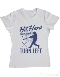 Tricou ADLER dama Hit hard Alb