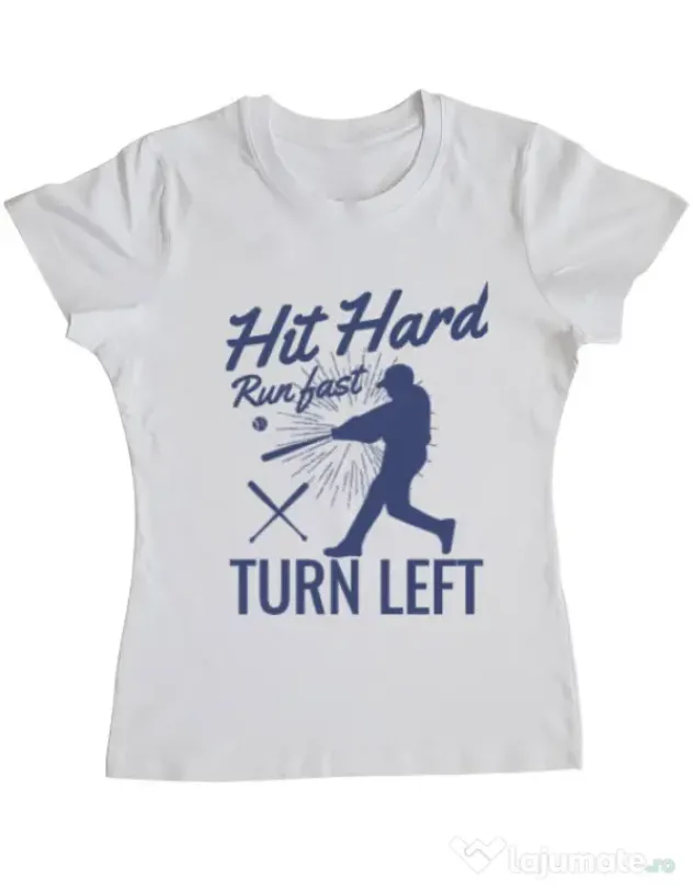 Tricou ADLER dama Hit hard Alb