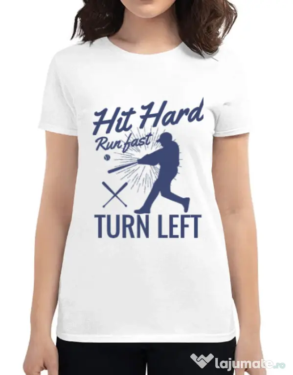 Tricou ADLER dama Hit hard Alb