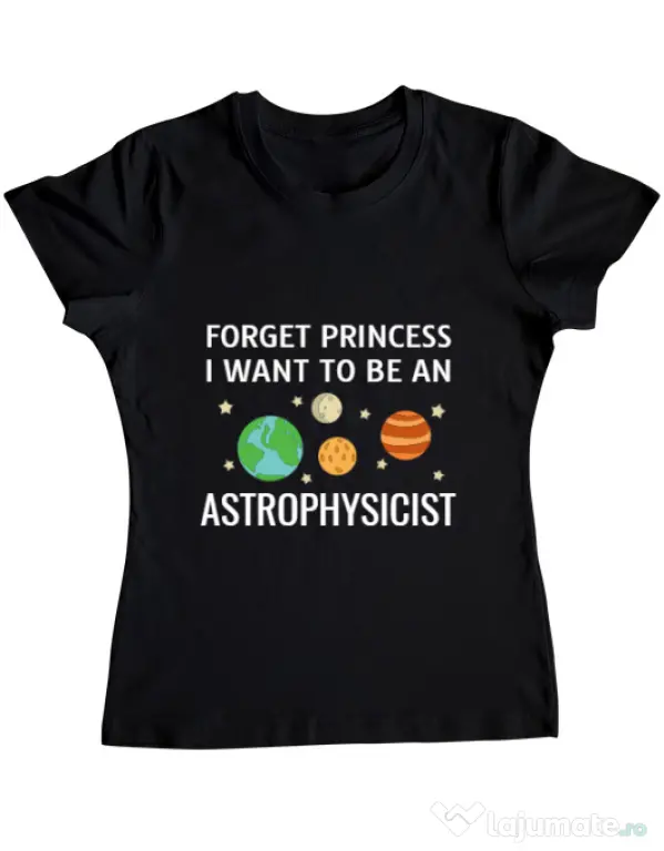 Tricou ADLER dama Forget Princess Negru