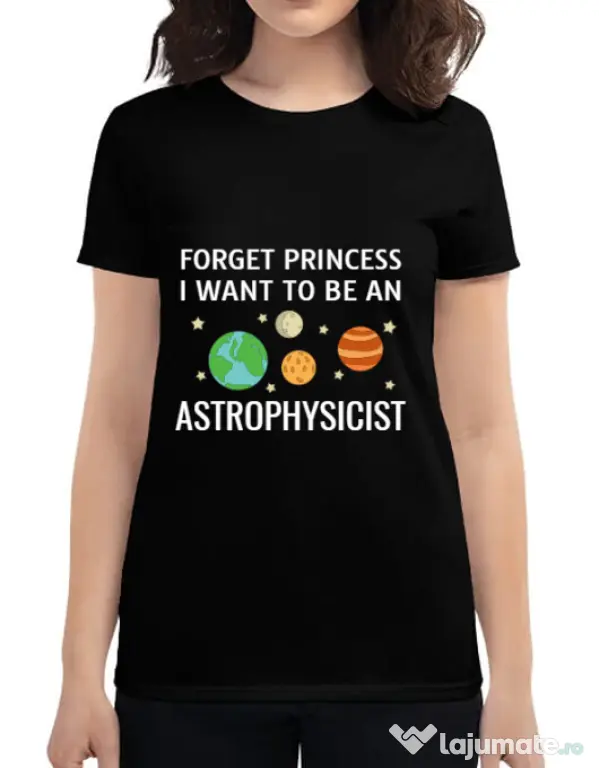 Tricou ADLER dama Forget Princess Negru