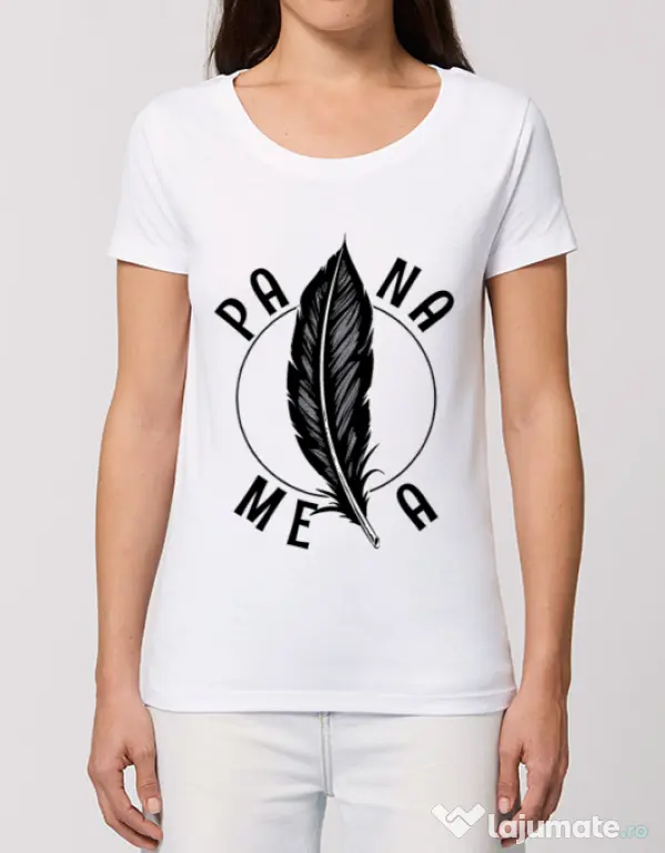 Tricou STANLEY STELLA dama Pana mea Alb