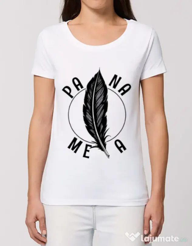 Tricou STANLEY STELLA dama Pana mea Alb