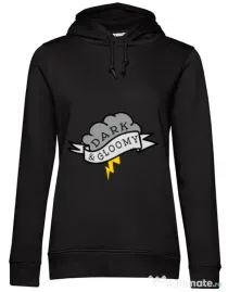 Hoodie dama cu gluga Dark and gloomy Negru
