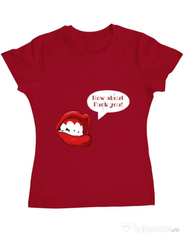 Tricou ADLER dama How about Rosu