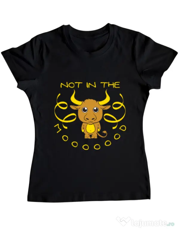 Tricou ADLER dama Not in the mood Negru
