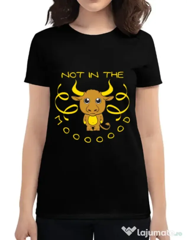 Tricou ADLER dama Not in the mood Negru