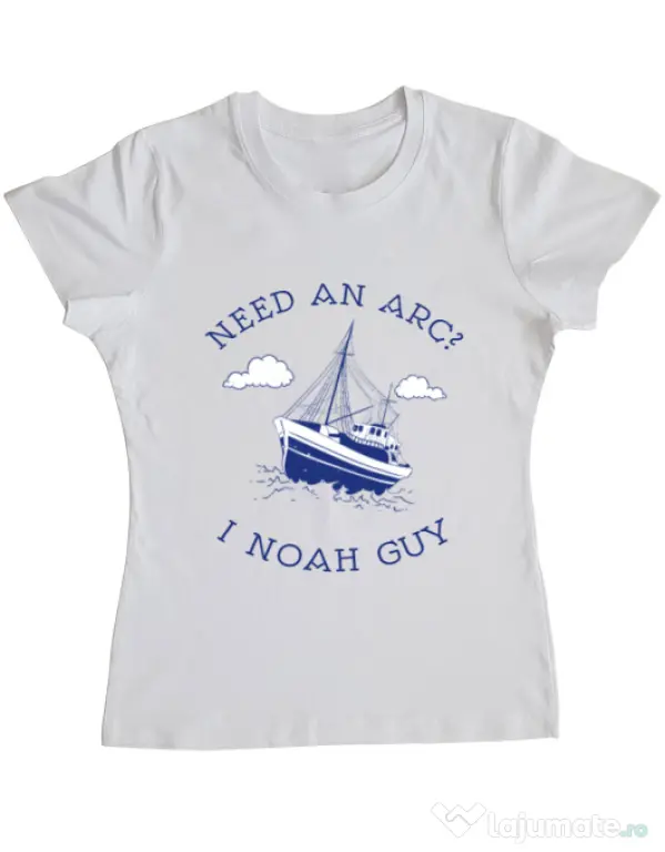 Tricou ADLER dama Need an arc? Alb