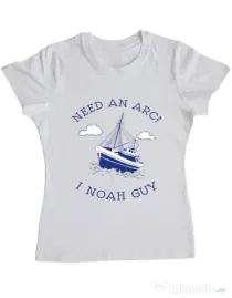 Tricou ADLER dama Need an arc? Alb