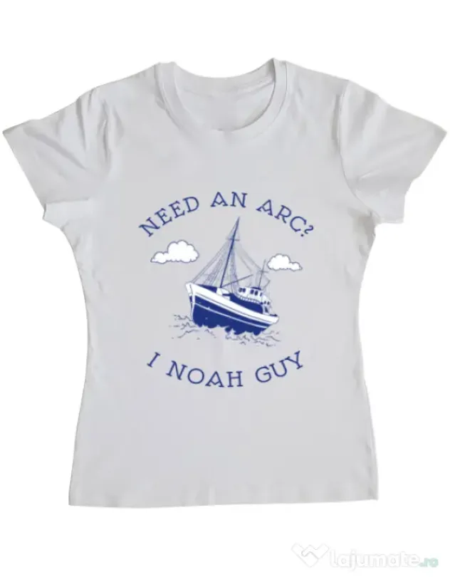 Tricou ADLER dama Need an arc? Alb