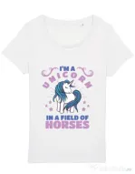 Tricou STANLEY STELLA dama Just a unicorn Alb