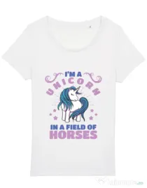 Tricou STANLEY STELLA dama Just a unicorn Alb