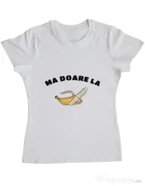 Tricou ADLER dama Ma doare Alb