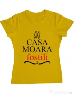 Tricou ADLER dama Casa moara fostili Galben
