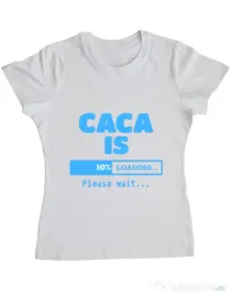 Tricou ADLER dama Caca is loading Alb