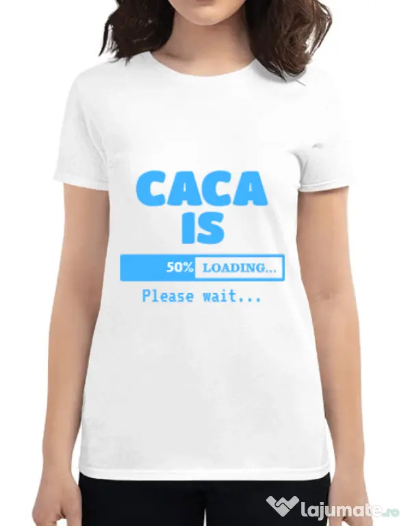 Tricou ADLER dama Caca is loading Alb