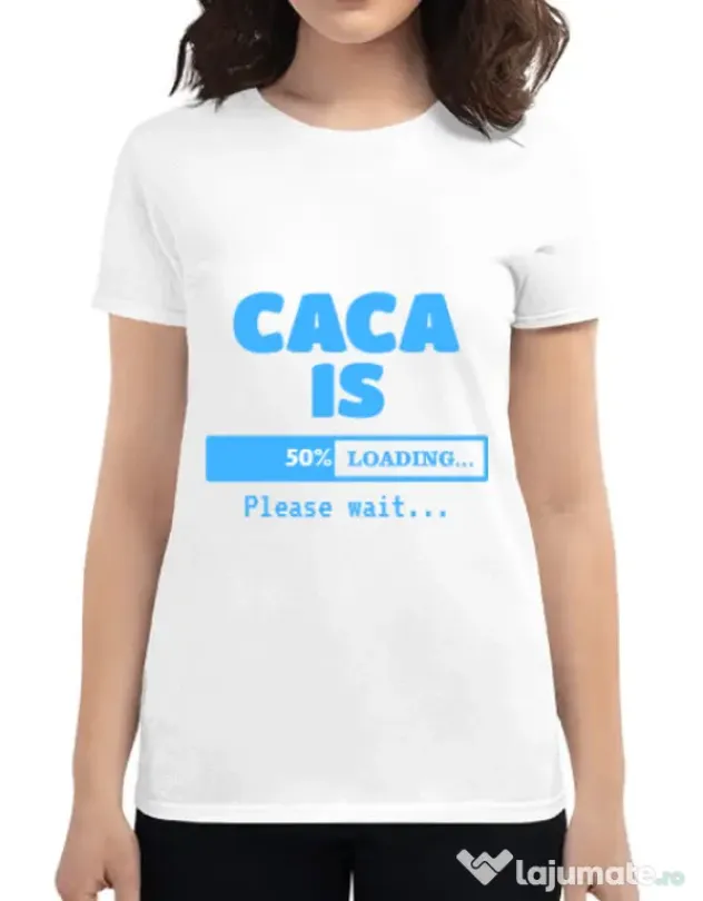 Tricou ADLER dama Caca is loading Alb