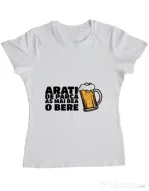Tricou ADLER dama As mai bea o bere Alb