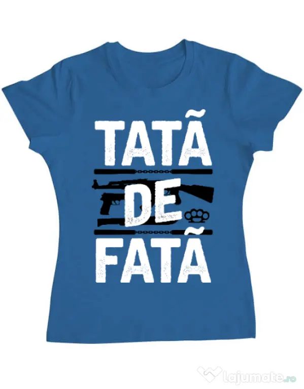 Tricou ADLER dama Tata de fata Albastru azuriu