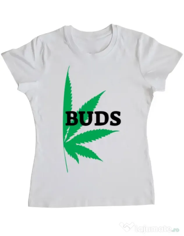 Tricou ADLER dama Best buds 2 Alb