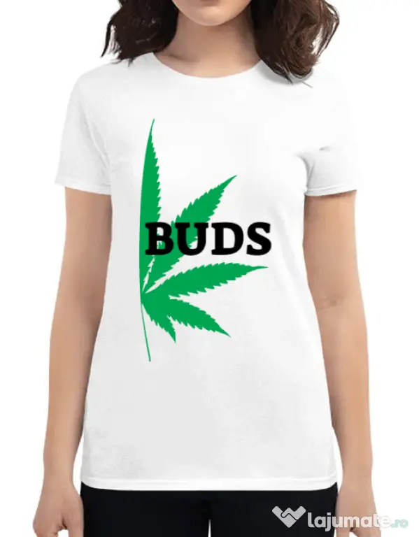 Tricou ADLER dama Best buds 2 Alb