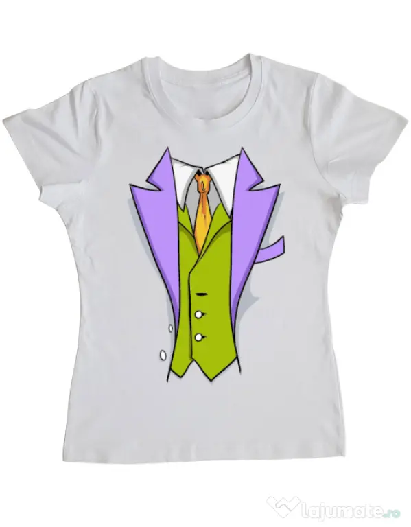Tricou ADLER dama Gentleman suit Alb