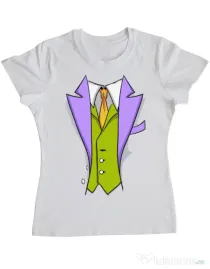 Tricou ADLER dama Gentleman suit Alb