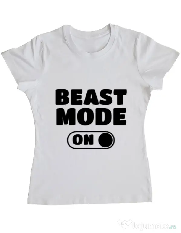Tricou ADLER dama Beast mode Alb