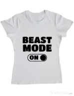 Tricou ADLER dama Beast mode Alb