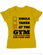 Tricou ADLER dama At the gym Galben
