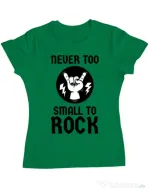 Tricou ADLER dama Never too small to rock Verde mediu