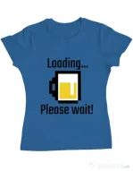 Tricou ADLER dama Beer loading Albastru azuriu