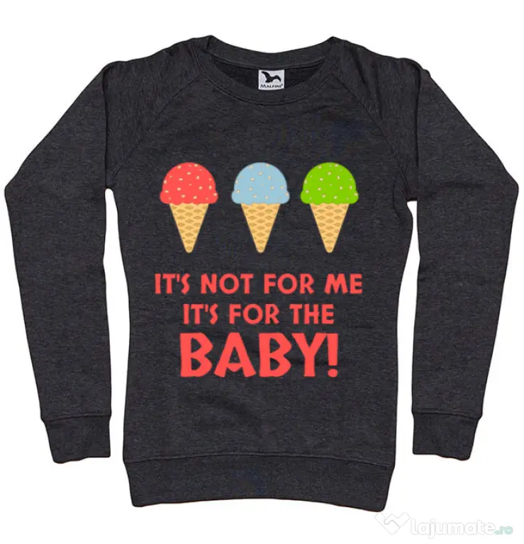 Bluza ADLER dama For the baby Negru melanj