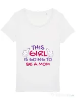 Tricou STANLEY STELLA dama Future Mom Alb