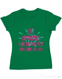 Tricou ADLER dama Eat diamonds Verde mediu