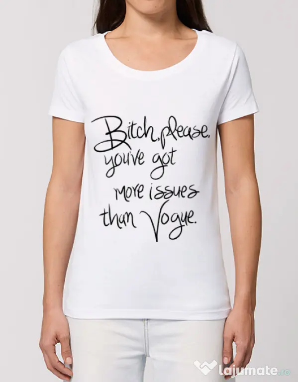 Tricou STANLEY STELLA dama Vogue issues Alb