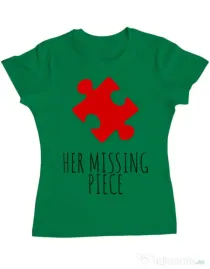 Tricou ADLER dama Her missing piece Verde mediu