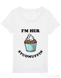 Tricou STANLEY STELLA dama Her studmuffin Alb