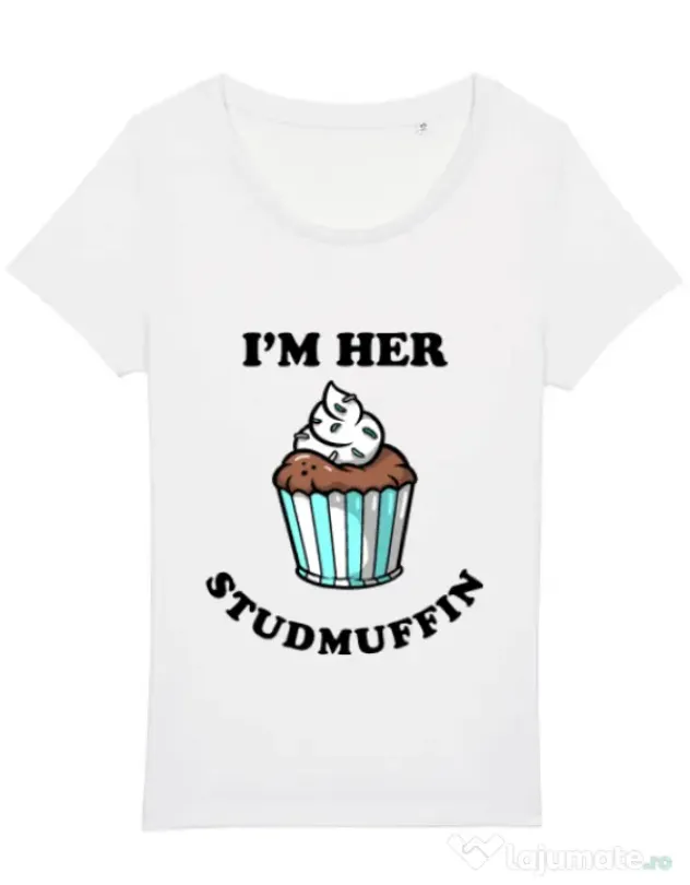 Tricou STANLEY STELLA dama Her studmuffin Alb