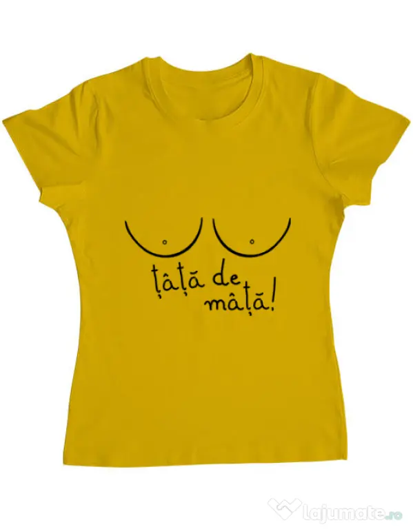 Tricou ADLER dama Tits Galben