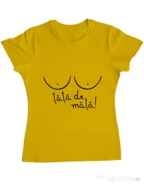 Tricou ADLER dama Tits Galben