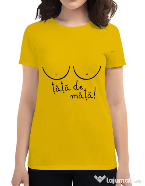 Tricou ADLER dama Tits Galben
