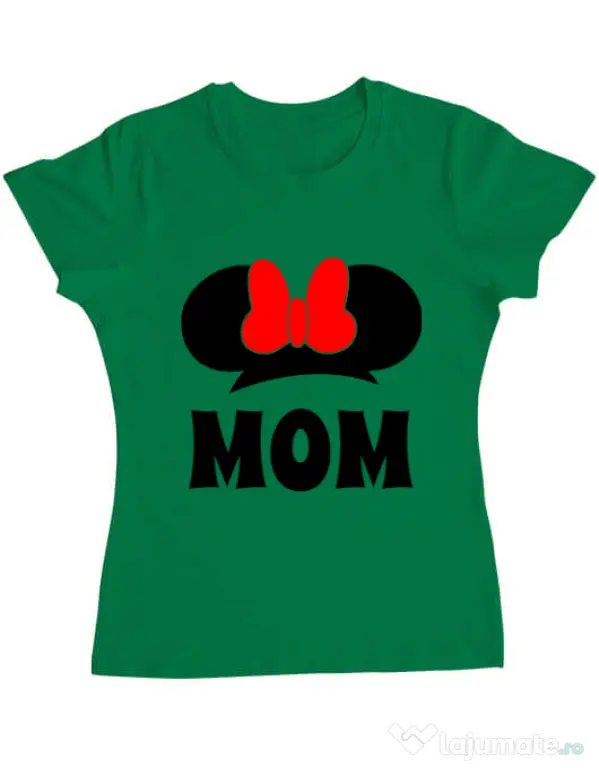 Tricou ADLER dama Mouse mom Verde mediu
