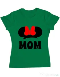 Tricou ADLER dama Mouse mom Verde mediu